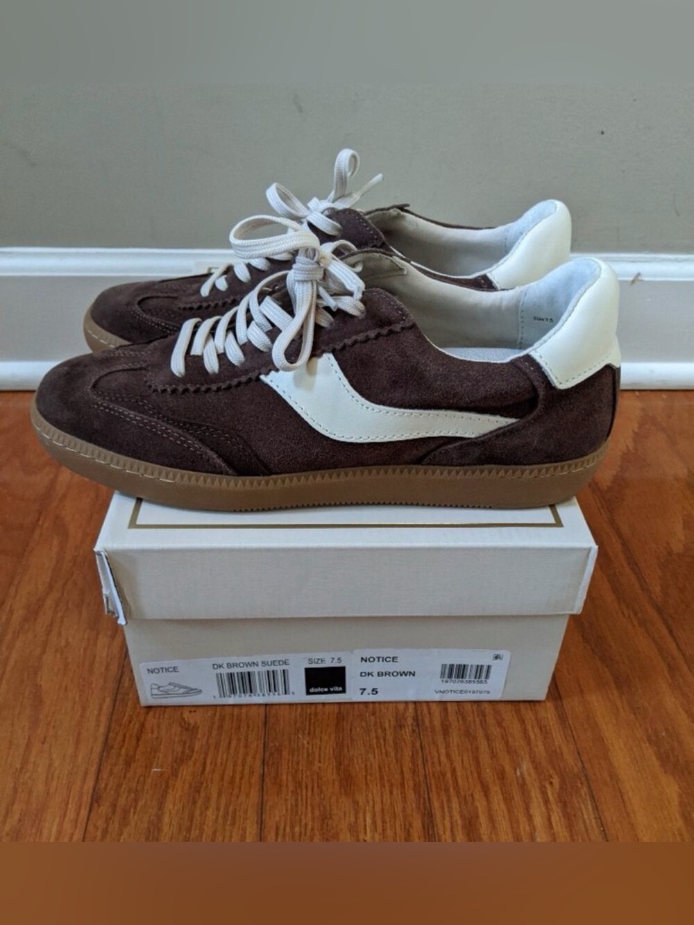 Dolce Vita Notice Sneakers - Dark Brown Suede